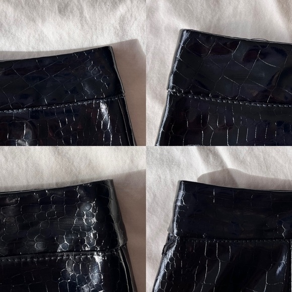 Glamorous Faux Reptile Skin Mini Skirt XS Black - Picture 15 of 16